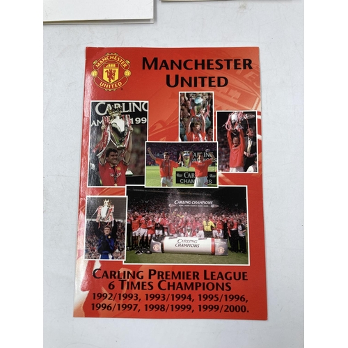 176 - Four items of football memorabilia comprising Manchester United Carling Premier League 6 times champ... 