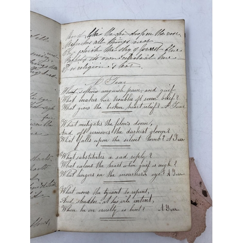 180 - Two 19th century hand written manuscripts/memoirs, earliest example dated 1857