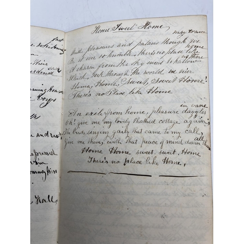 180 - Two 19th century hand written manuscripts/memoirs, earliest example dated 1857