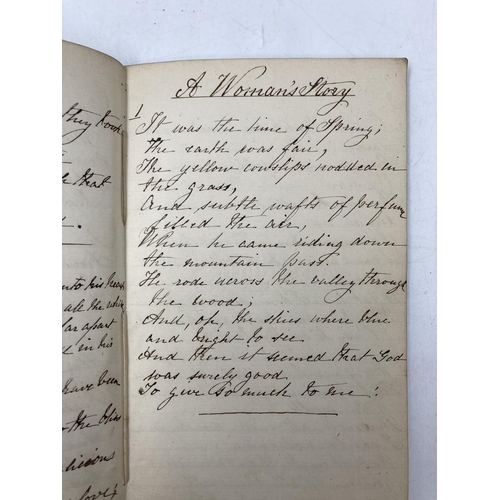 180 - Two 19th century hand written manuscripts/memoirs, earliest example dated 1857