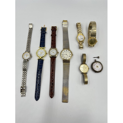 1255 - Eight assorted watches to include Montine quartz lady's, Tissot quartz men's, 0.935 silver lady's po... 