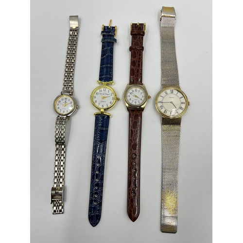 1255 - Eight assorted watches to include Montine quartz lady's, Tissot quartz men's, 0.935 silver lady's po... 