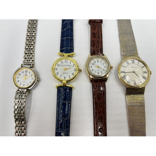 1255 - Eight assorted watches to include Montine quartz lady's, Tissot quartz men's, 0.935 silver lady's po... 