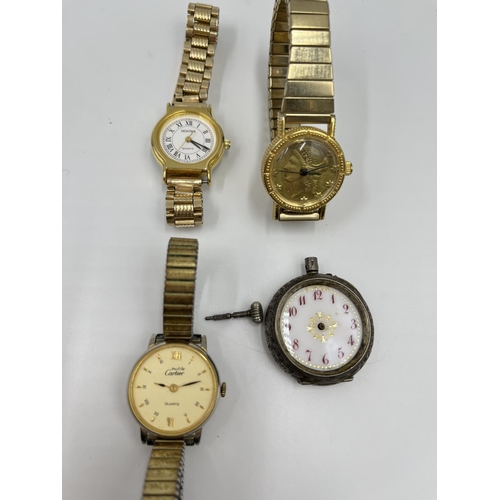 1255 - Eight assorted watches to include Montine quartz lady's, Tissot quartz men's, 0.935 silver lady's po... 