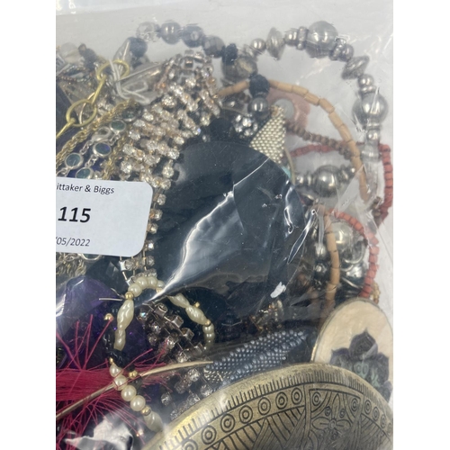 115 - A large collection of assorted costume jewellery - approx. 4kg