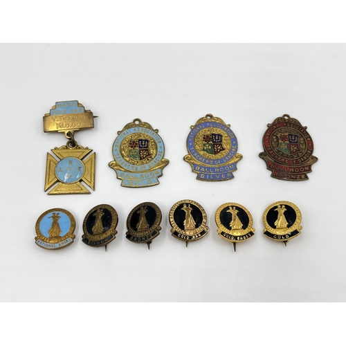 1432 - A collection of 1950s/60s National Association Teachers of Dancing enamel badges