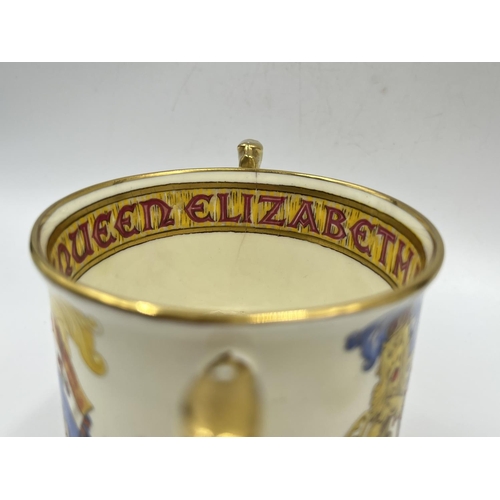 22 - Two ceramic items, one Paragon Perpetual Souvenir limited edition loving cup commemorating The Coron... 