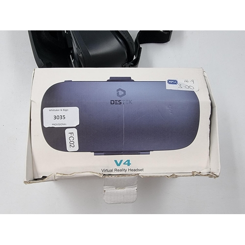 1503 - Two VR headsets, one Lenovo OCULUS rift S and one DESTEK V4 smartphone VR headset