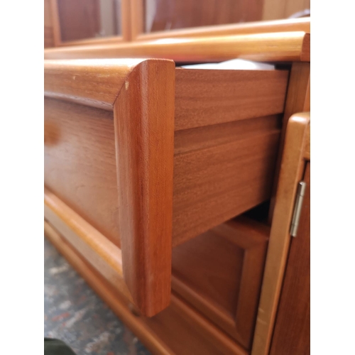 1134 - Four pieces of G-Plan teak furniture, two cabinets - approx. 59cm high x 87cm wide x 46cm deep, one ... 