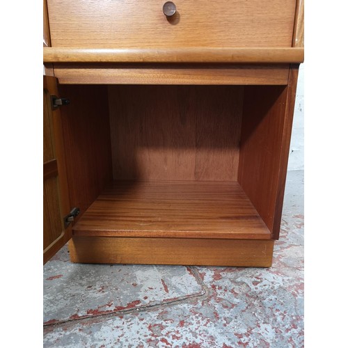 1152 - Two Nathan/Parker Knoll teak bedside cabinets - approx. 74.5cm high x 52cm wide x 45cm deep