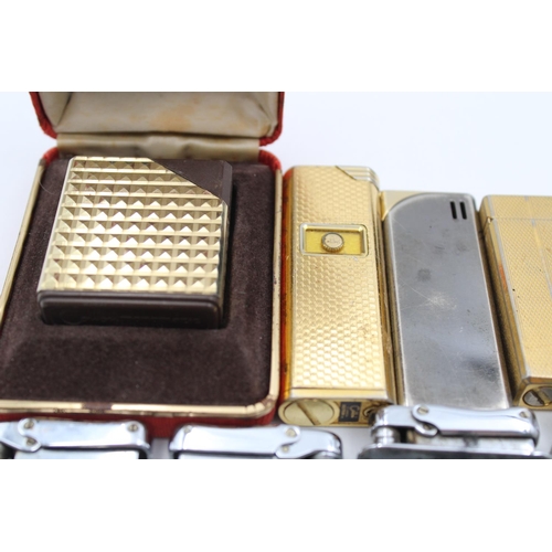 119 - Ten assorted vintage Colibri cigarette lighters