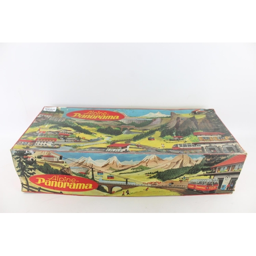 619 - A vintage Technofix 320 Alpine Panorama tinplate toy in original box