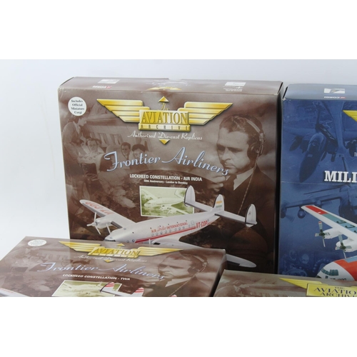 627 - Five boxed Corgi Aviation Archives diecast models to include Lockheed HC-130H Hercules United States... 