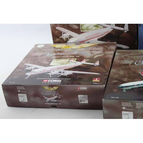 627 - Five boxed Corgi Aviation Archives diecast models to include Lockheed HC-130H Hercules United States... 