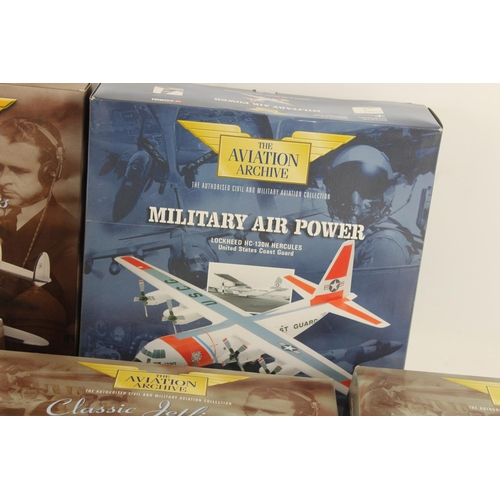 627 - Five boxed Corgi Aviation Archives diecast models to include Lockheed HC-130H Hercules United States... 