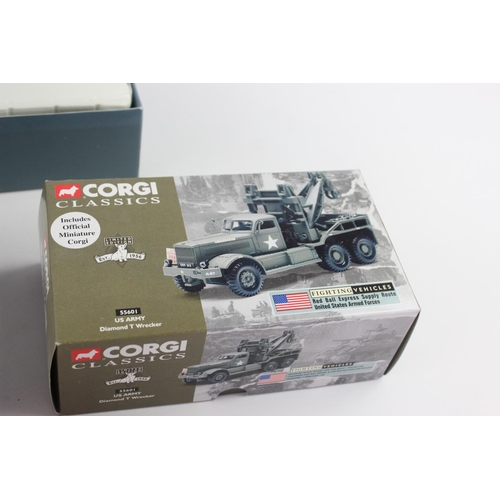 648 - Six boxed Corgi diecast models to include Edward Beck & Son Foden FG platform trailer, 007, Centenar... 