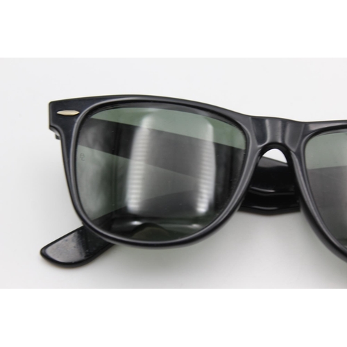 731 - A pair of vintage Bausch & Lomb Ray-Ban black Wayfarer II sunglasses