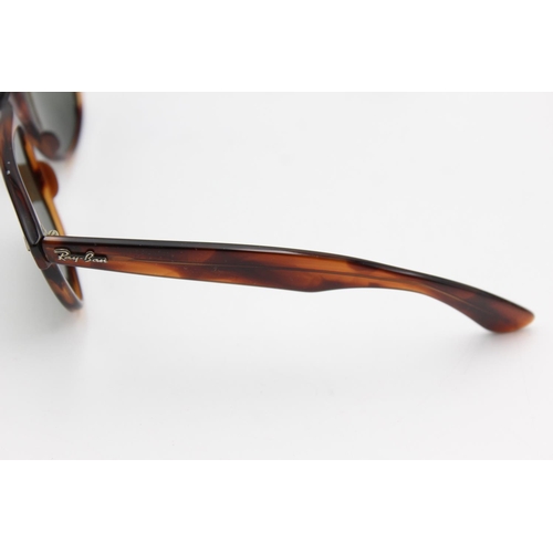 737 - A cased pair of vintage Bausch & Lomb Ray-Ban tortoiseshell effect Wayfarer II sunglasses