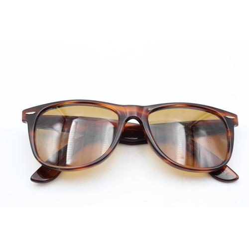 741 - A pair of vintage Bausch & Lomb Ray-Ban tortoiseshell effect Wayfarer II sunglasses