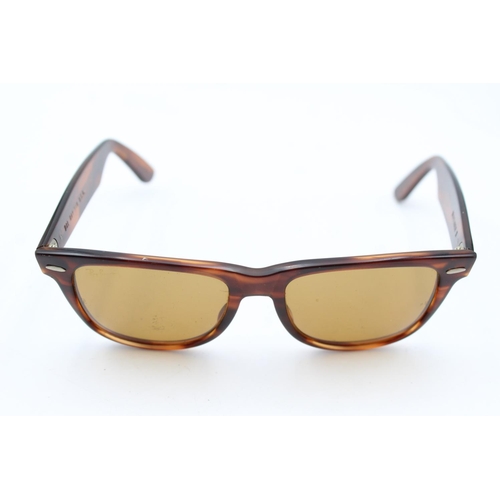 741 - A pair of vintage Bausch & Lomb Ray-Ban tortoiseshell effect Wayfarer II sunglasses