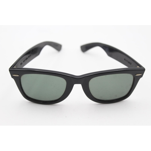 742 - A pair of vintage Bausch & Lomb Ray-Ban black Wayfarer sunglasses