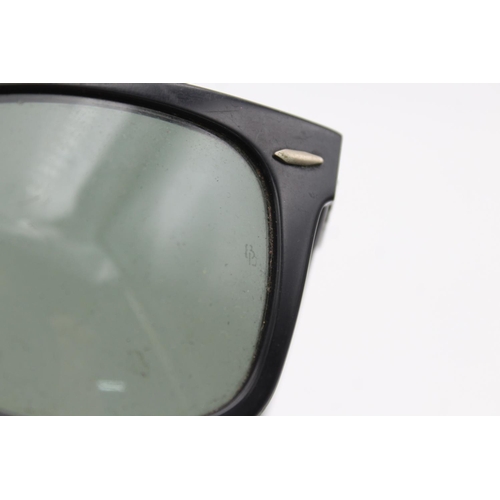 742 - A pair of vintage Bausch & Lomb Ray-Ban black Wayfarer sunglasses