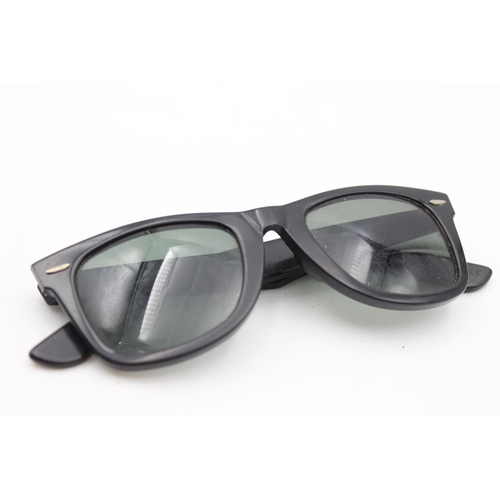 742 - A pair of vintage Bausch & Lomb Ray-Ban black Wayfarer sunglasses