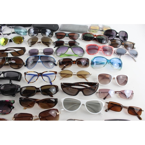 753 - A large collection of assorted sunglasses to include Miss Sixty, Roxy, Fabris Lane etc.