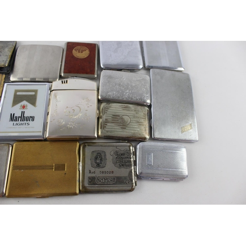 813 - Fifteen assorted vintage cigarette cases