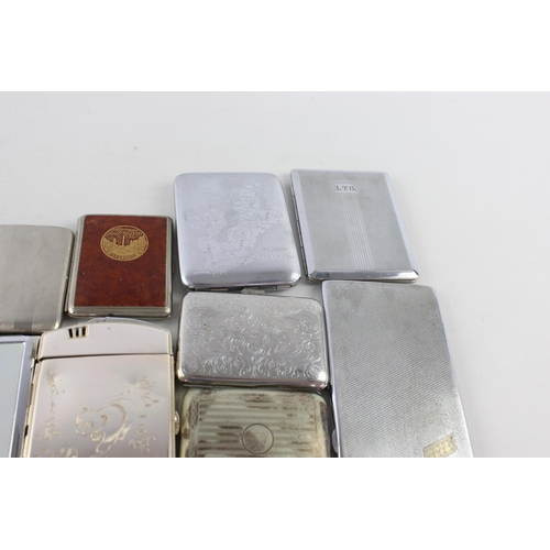 813 - Fifteen assorted vintage cigarette cases