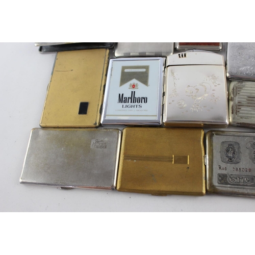 813 - Fifteen assorted vintage cigarette cases