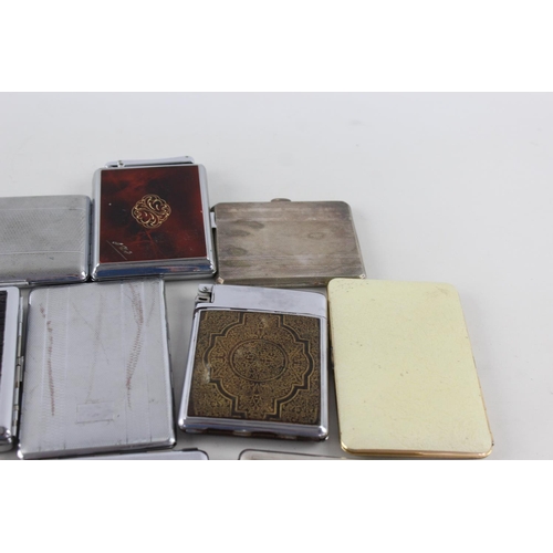 814 - Fifteen assorted vintage cigarette cases