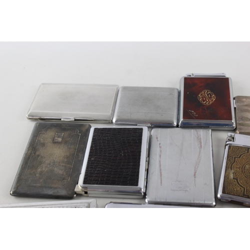 814 - Fifteen assorted vintage cigarette cases