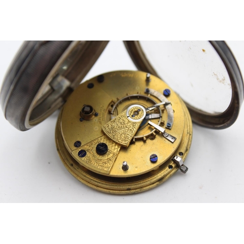 2428 - A vintage Hinds Of London hallmarked .925 silver cased open face key wind pocket watch