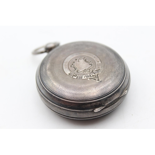 2428 - A vintage Hinds Of London hallmarked .925 silver cased open face key wind pocket watch