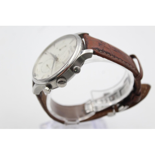 2437 - A Tissot 1853 Jumbo chronograph quartz men's wristwatch with original leather strap - Ref. T063617A