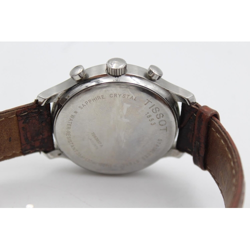 2437 - A Tissot 1853 Jumbo chronograph quartz men's wristwatch with original leather strap - Ref. T063617A