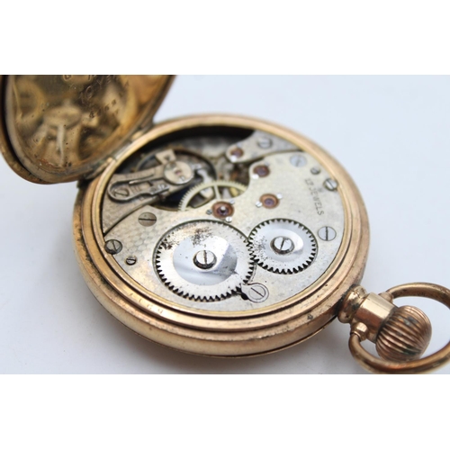 2460 - Two vintage rolled gold hand wind pocket watches to include Prescot etc.