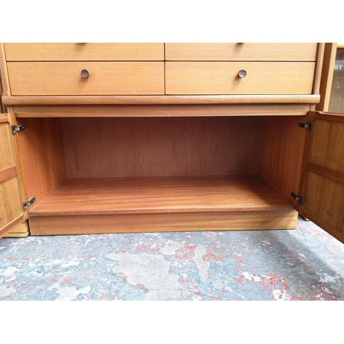 1158 - A Parker Knoll teak sideboard with four drawers and two lower cupboard doors - approx. 76cm high x 1... 