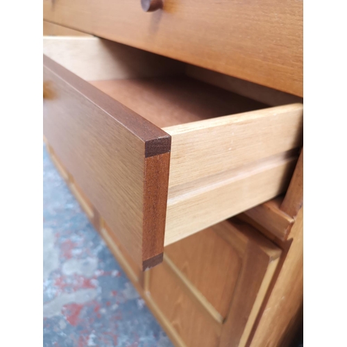 1158 - A Parker Knoll teak sideboard with four drawers and two lower cupboard doors - approx. 76cm high x 1... 