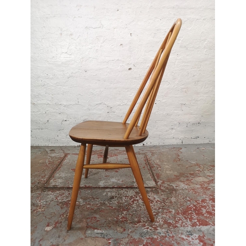 1178 - A 1960s Ercol blonde elm and beech oblong dining table with four matching Quaker dining chairs - app... 