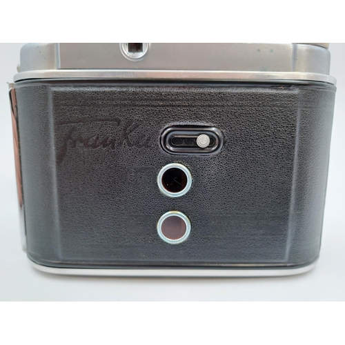 1216 - A cased Franka Solida II folding camera for 120 film fitted with Isco Isconar 1:3.5/75 lens and Pron... 