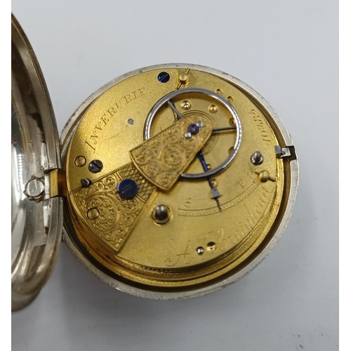 2401 - A hallmarked Chester silver pair cased fusee pocket watch, dated 1930 - approx. gross weight 127 gra... 