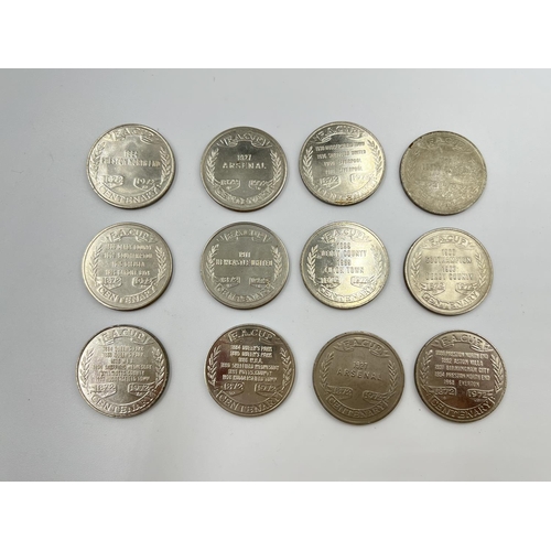 70 - A large collection of Esso F.A Cup Centenary 1872-1972 coins to include Derby, Leeds, Newcastle, Cha... 