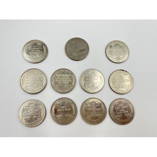 70 - A large collection of Esso F.A Cup Centenary 1872-1972 coins to include Derby, Leeds, Newcastle, Cha... 