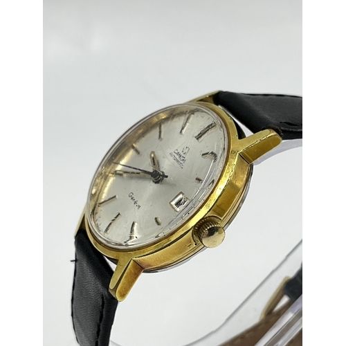 2408 - A boxed 1972 Omega Genève cal. 1481 automatic 35mm men's wristwatch with date calendar and later add... 