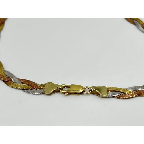 2338 - A 9ct bonded gold 43cm necklace - approx. gross weight 11 grams