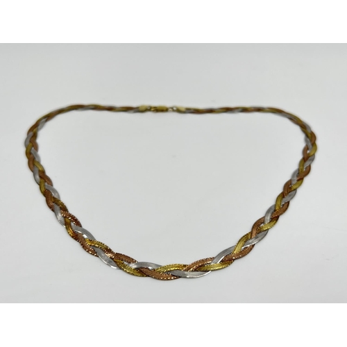 2338 - A 9ct bonded gold 43cm necklace - approx. gross weight 11 grams