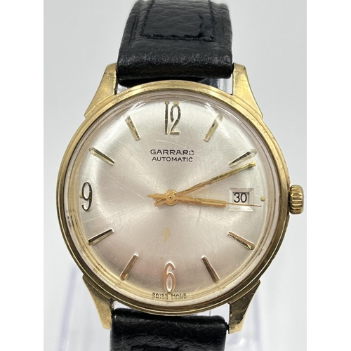 2398 - A vintage Garrard automatic men's 34mm wristwatch