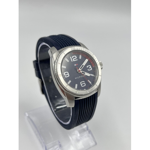 2404 - A cased Tommy Hilfiger quartz 35mm men's wristwatch, model no. TH.203.1.14.1954